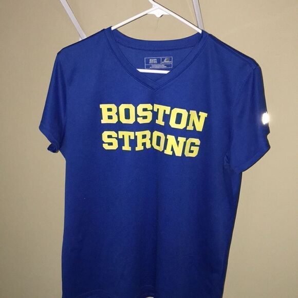 2017 Boston strong women’s short sleeve running marathon shirt xl New Balance - Picture 1 of 9